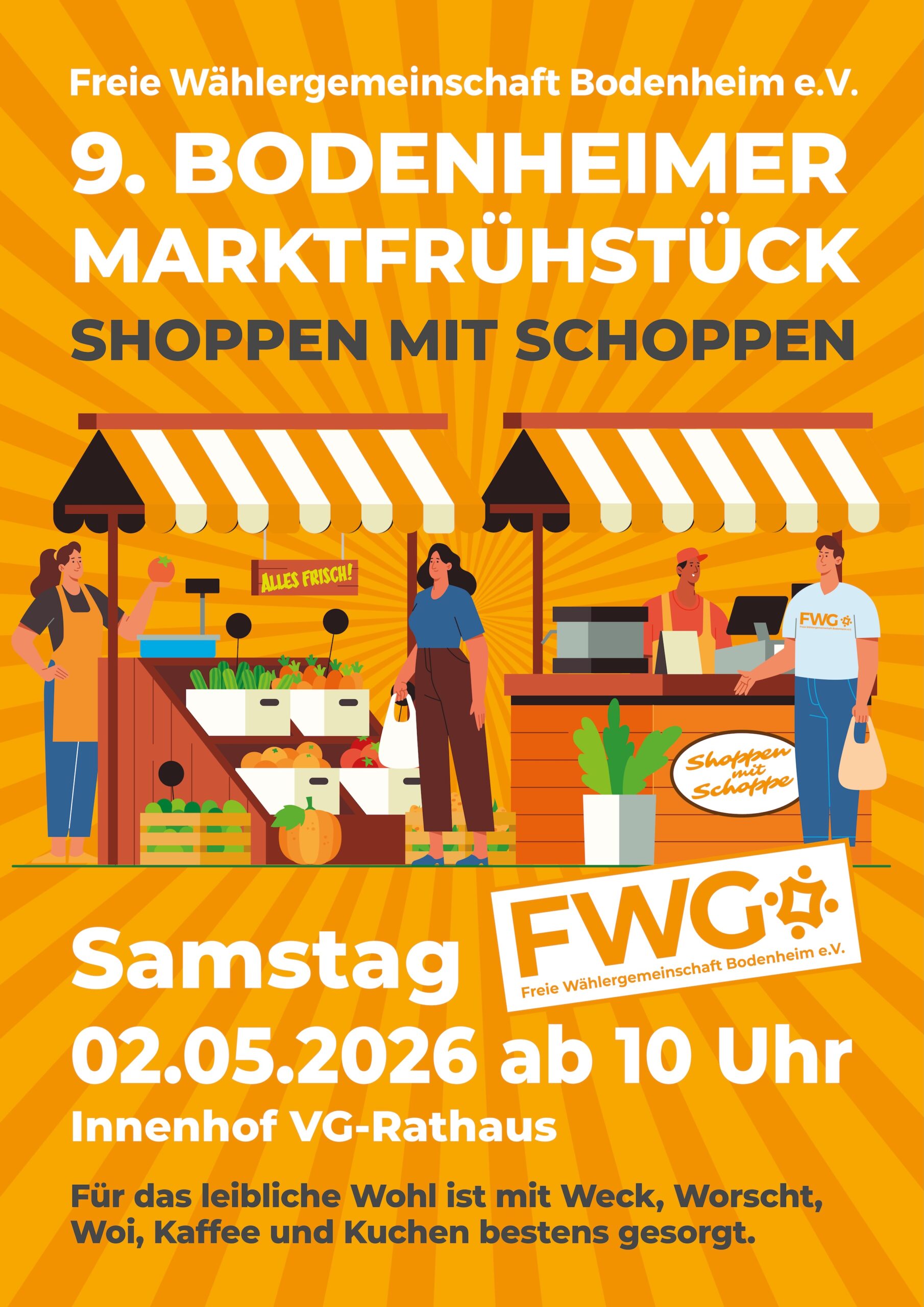 9. Bodenheimer Marktfrühstück der FWG Bodenheim